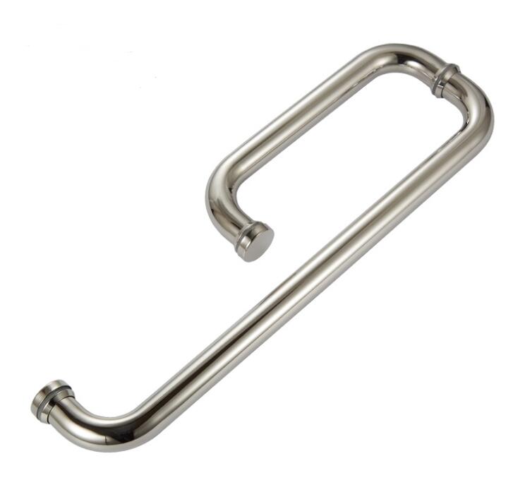 main door pull handle brass ozone glass door handle with lock