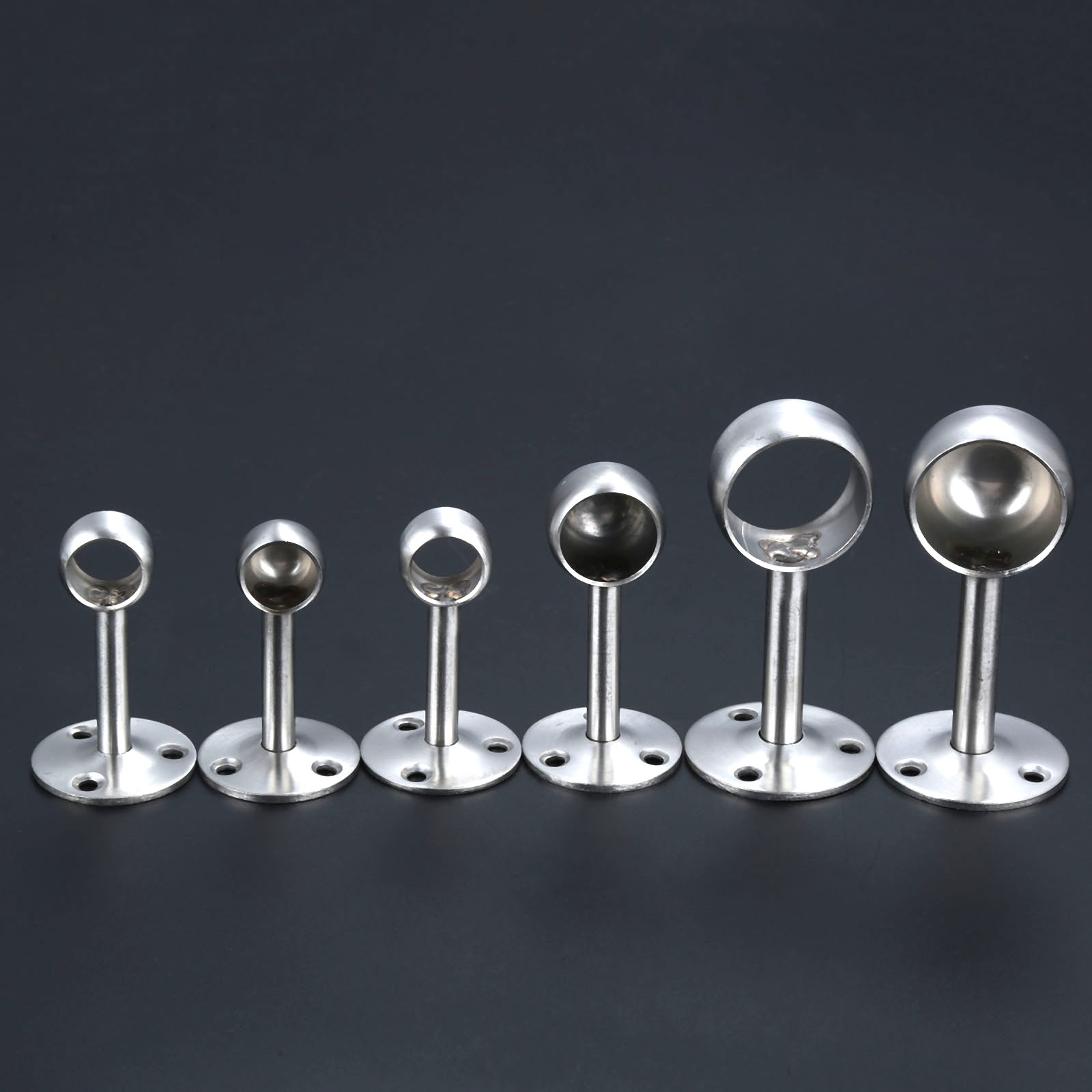 Wardrobe Rail Supports Flange Brackets 