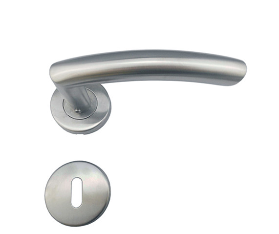 Argentina style stainless steel double sided wooden door handle