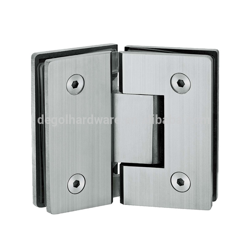 Top quality stainless steel 90 degree glass shower door hinges for sauna glass door
