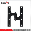 DH1207 Matte black H shape stainless steel door knuckle hinge