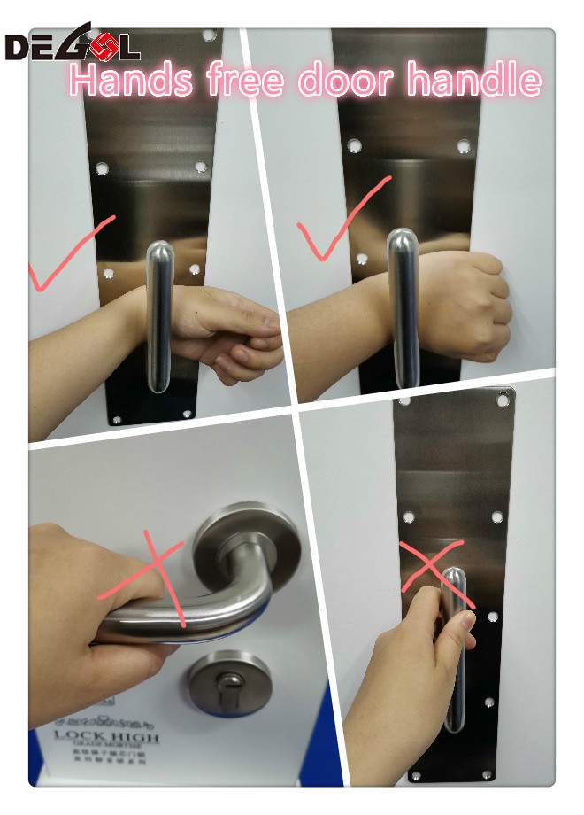 Door Handle with Plate Door Opener