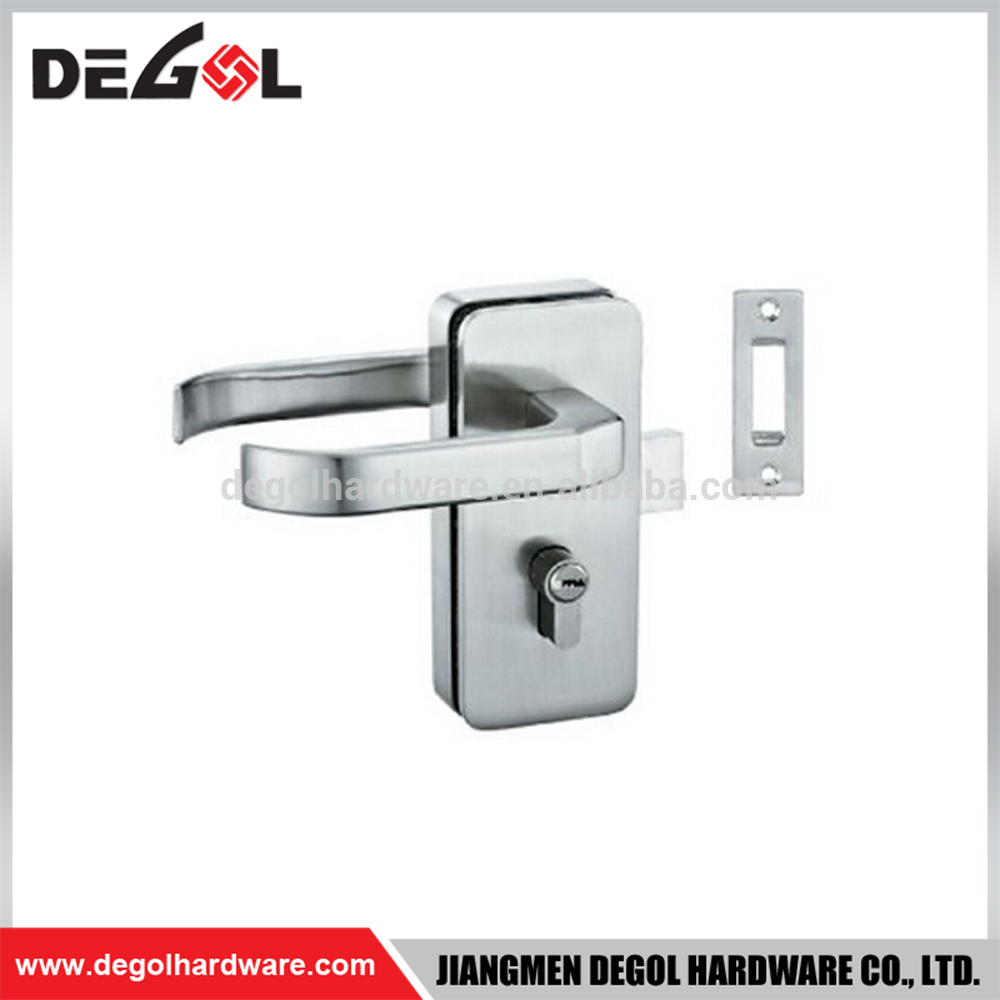 Cheap price high quality stainless steel glass door lock with handle