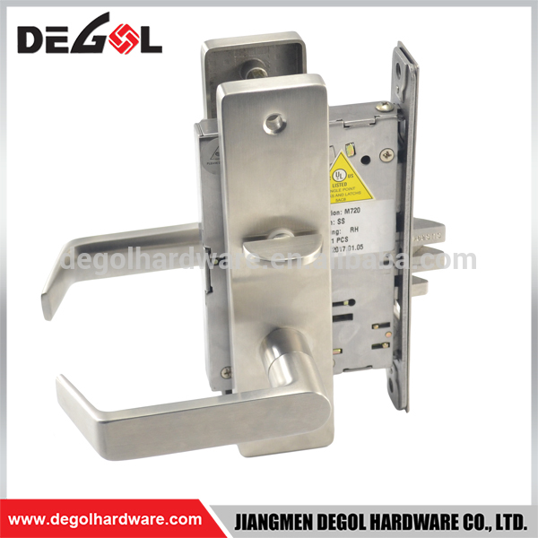 China furniture hardware factory mortise lock group door with square plate handle cylinder lock 