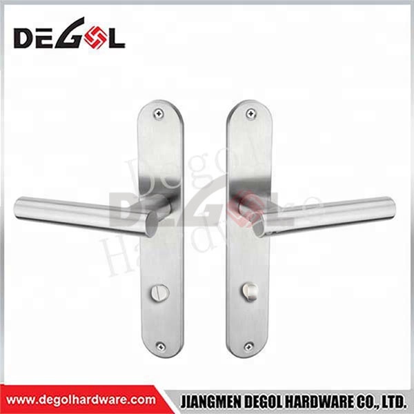 Best selling low price 201/304 stainless steel door lever handle on plate