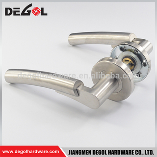 Manufacturers in china stainless steel solid lever front entry door handle set