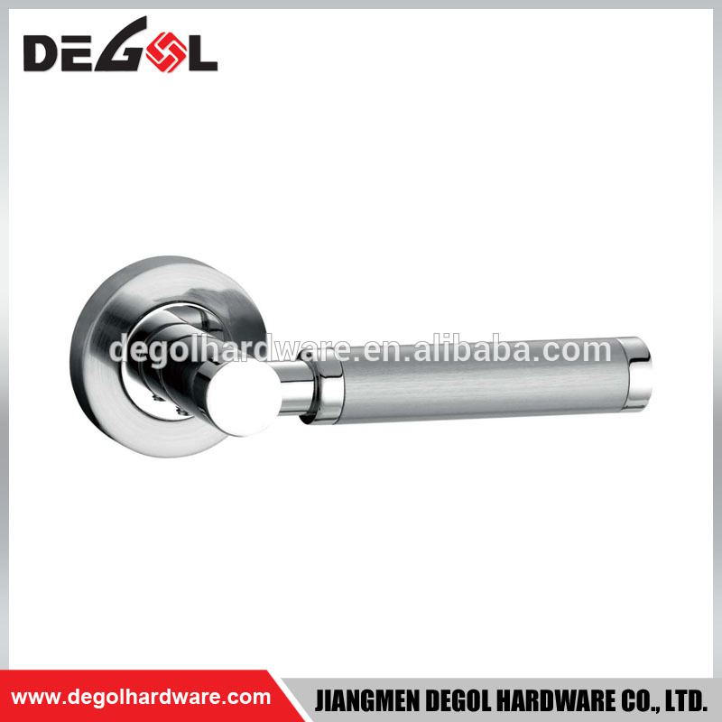 China wholesale contemporary modern style residential room lever door zinc handle