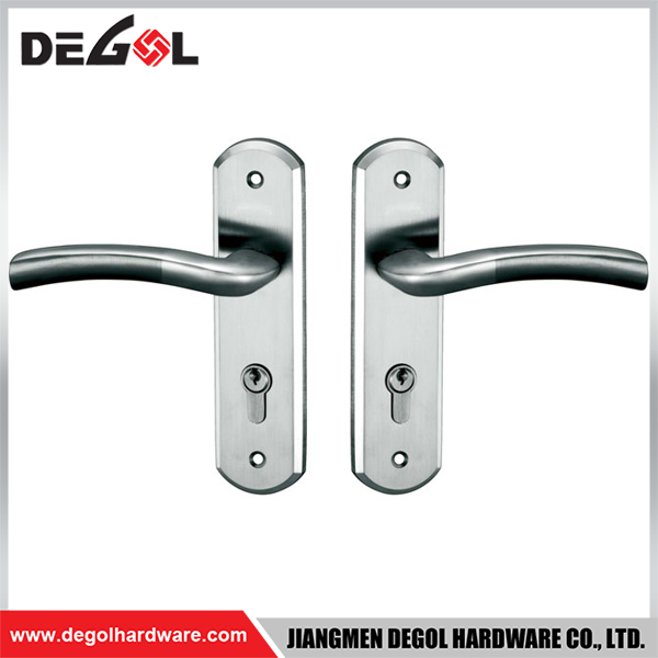 brushed steel door handles