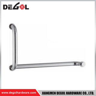 YE104 Glass Door Fitting Satin Chrome Black