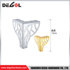 FL1162 Metal Furniture Legs Heavy Duty Wrought Iron Right Angle Sofa Leg