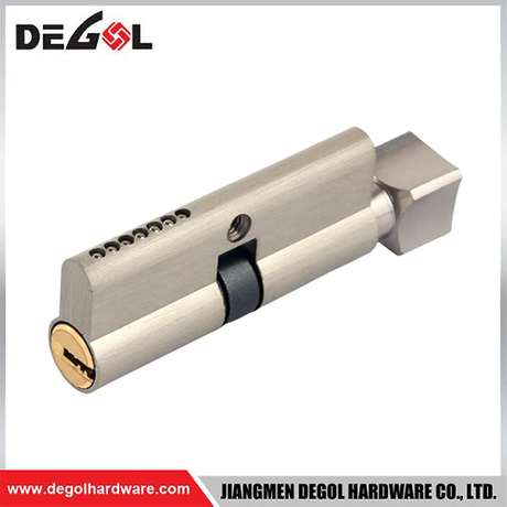 Nickel wire drawing brass single open lock cylinder supplied in China