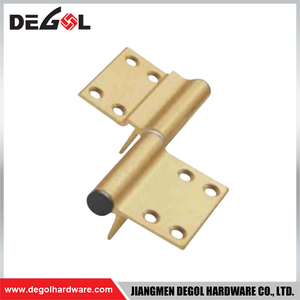 WHS1043 Golden Non Mortise Door Hinges, Heavy Duty Flush Door Hinges, Aluminum Window Hinges with Screws