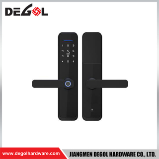 SML34 Zinc Alloy Door Handle Smart Lock Matt Black/ Satin Silver