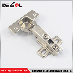 CH101F slide on overlay 2 hole convention Automatic Closing Cabinet Hinge Soft Close Frame Hinge Adjustable Hinge for Door