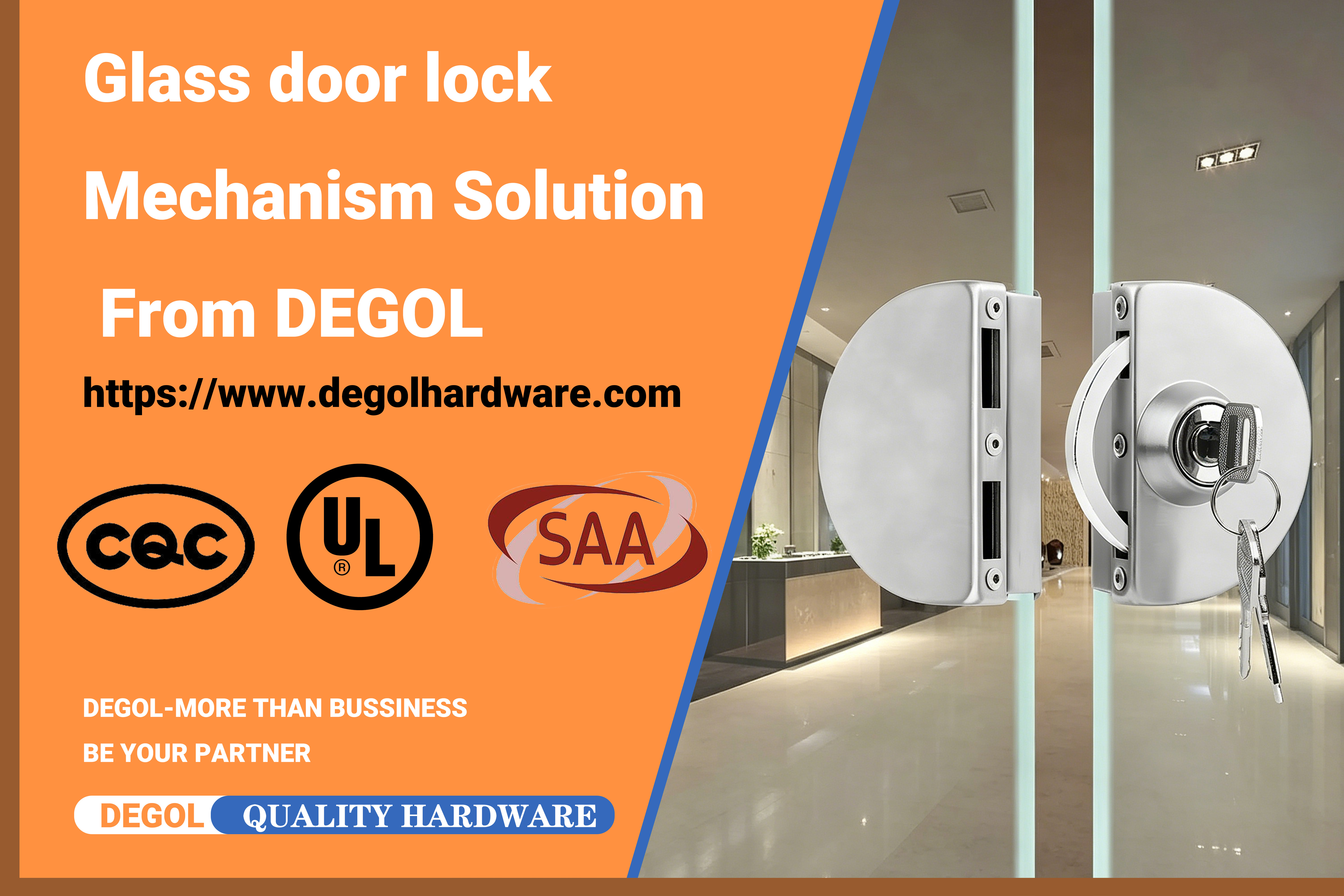 How to install glass door lock？