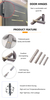 Steel Welding Hinge Rotating Structure Heavy Duty For Iron Gate Door Hardware Fittings