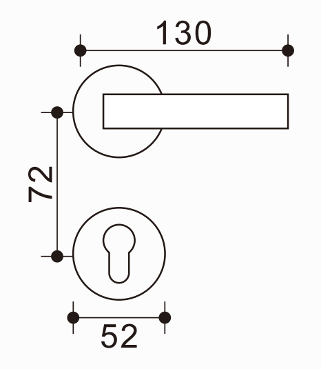 Elegant Zinc-Aluminum Door Handle, Sturdy Build, Refine Your Home Interior