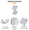 Flag Hinge Stainless Steel Two Wing Structure For Fire Rated Door Hardware Fittings