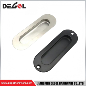 Oval Flush Pull Elegant Curved Shape Stylish Home Decoration Door Hardware