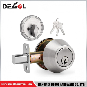 Heavy Duty Round Cylinder Deadbolt Lock for Residential Security Doors