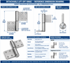 DH1034 Flat Shape Detachable Lift-Off Door Hinge for Cabinets, Access Panels and Architectural Door Hardware