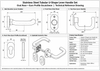 LH1094 Stainless Steel U-Shape Door Lever Handle