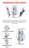 ML1054 Single Cylinder Mortise Deadbolt Lock for Entry Doors