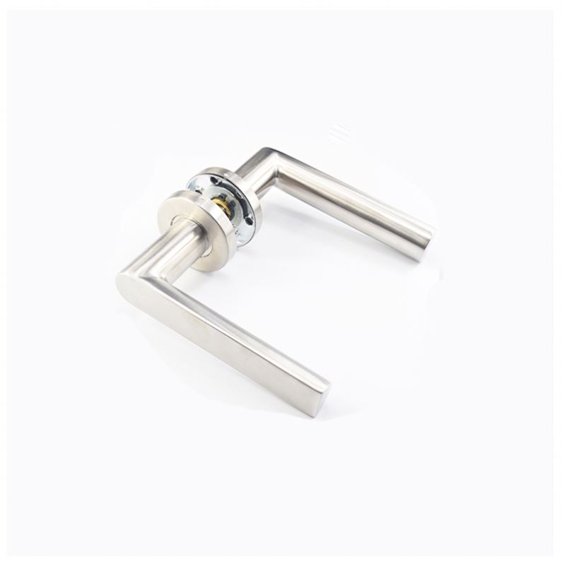 Best selling items interior apartment room stainless steel tube lever wooden door handles