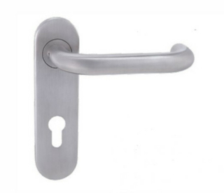 Simple Modern External Stainless Steel Door Handle On Plate With Competitive Price