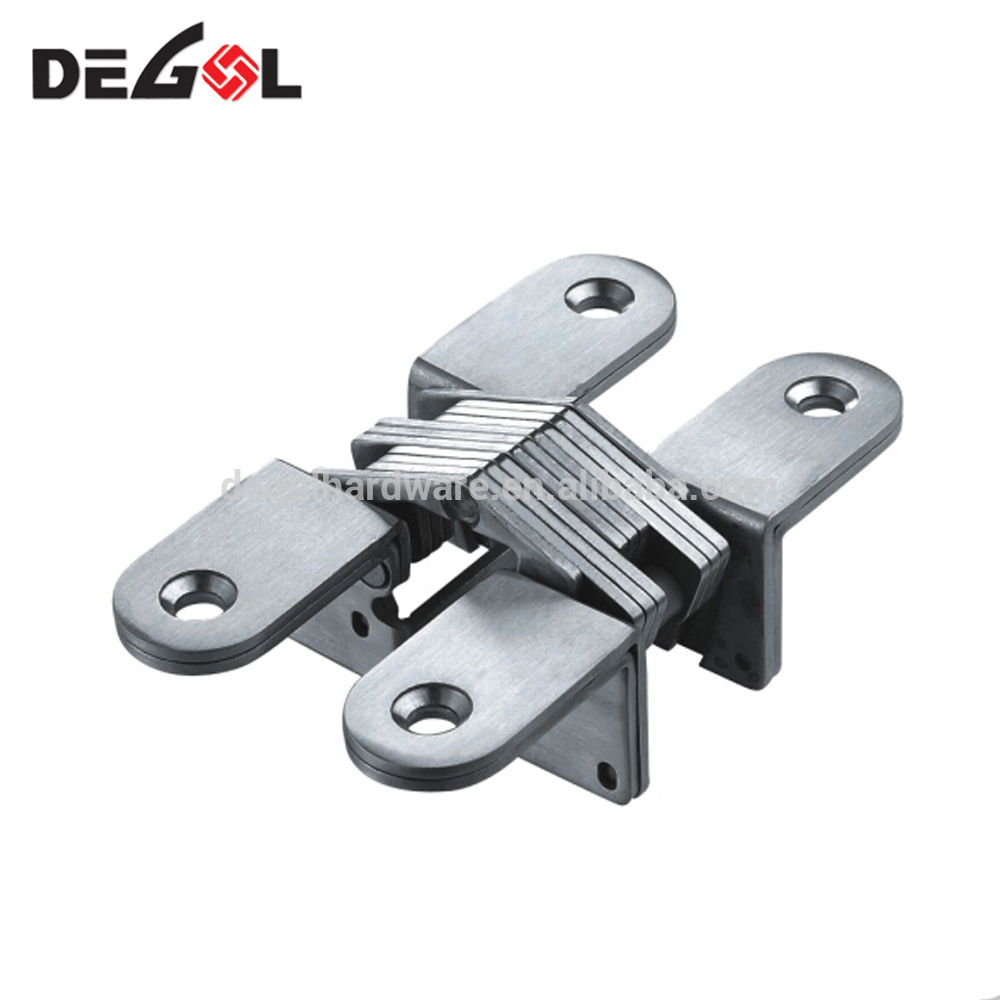 Invisible Door Hinges Adjustable Hinges Bright Chrome Zinc Alloy Butt Hinge