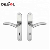 Hot sale stainless steel residential interior solid anti fire door lever handle on plate
