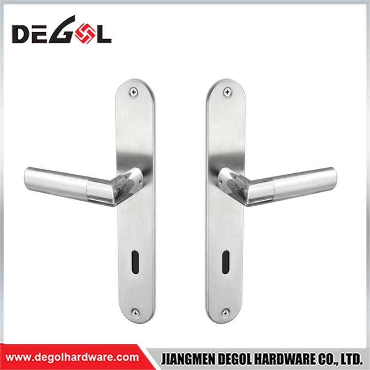 Low Price Stainless Steel Toilet Door Pull Handle With On Square Plate