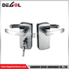 Top quality high security double sided stainless steel glass door handle lock