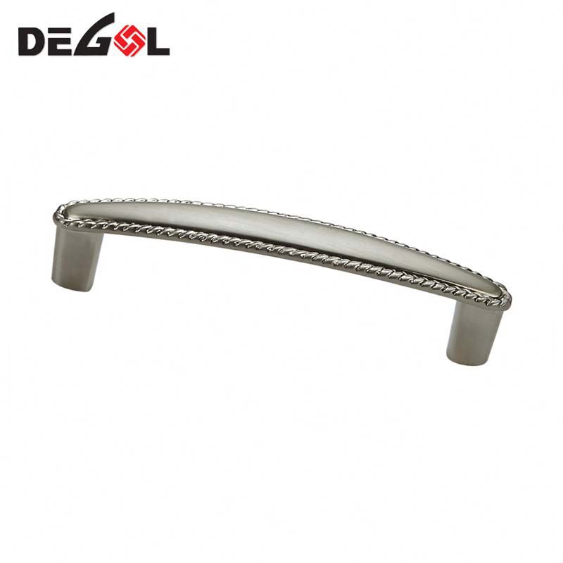 Internal Zinc Alloy Hardware Wardrobe Door Pull Handle With Pebbles Brass Cabinet Pull