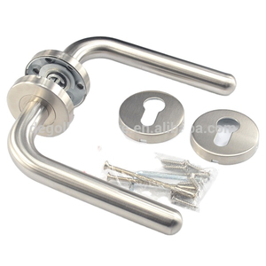 China manufacturer residential interior stainless steel tube lever door handle spring
