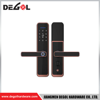 SML37 Zinc Alloy Door Handle Smart Lock Matt Black/ Satin Silver