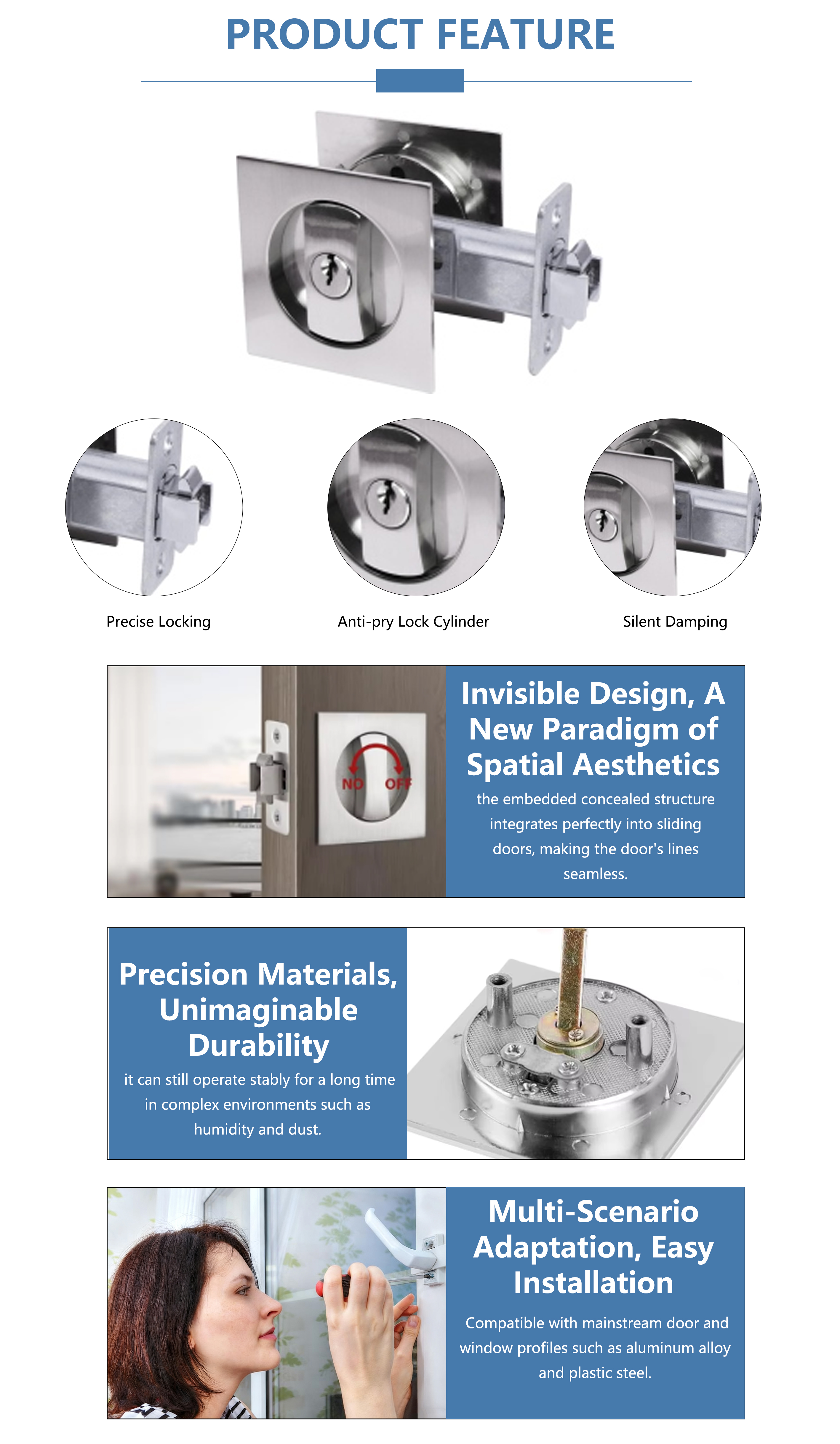 Single Cylinder Deadbolt Lock Compliant with Australian Building Standards