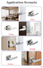 Made in China Door Lever Lock Australian Standard Tubular Lever Set Factory Direct Wholesale