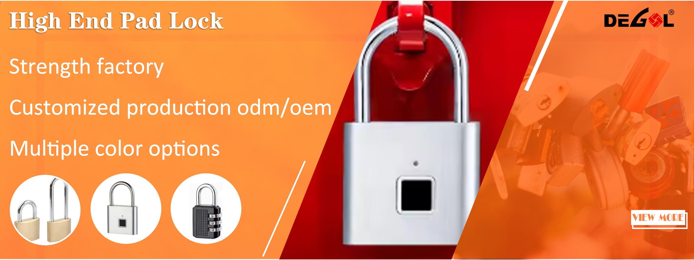 Unlock with your fingertips, enjoy peace of mind: Degol fingerprint padlock, redefining the boundaries of security