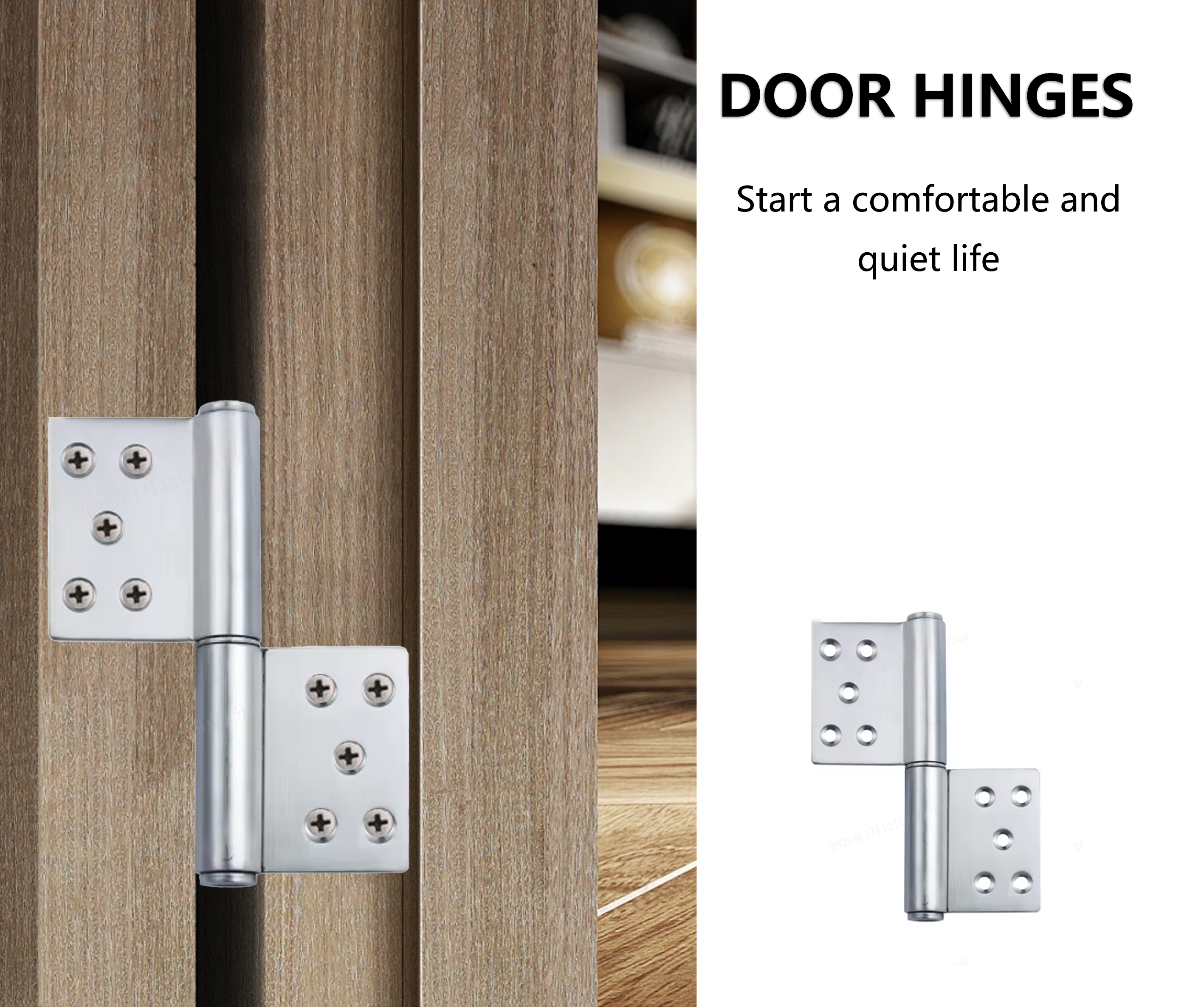 Flag Hinge Stainless Steel Two Wing Structure For Fire Rated Door Hardware Fittings