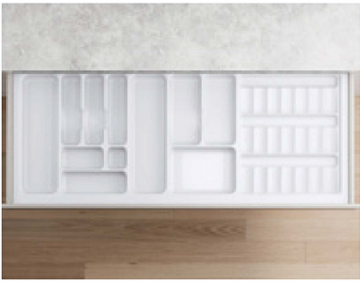 CT-1200E Classical Tray with fixed slots to fit to the drawer width 