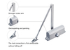 Soft Door Closer Hydraulic Structure Gentle Closing For Household Interior Door Hardware