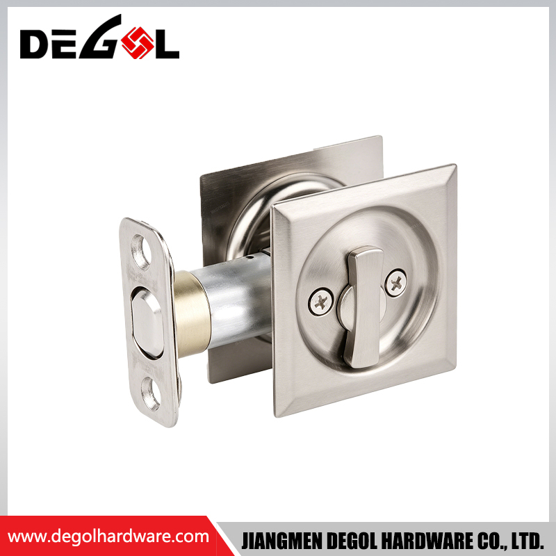 Compact Thumbturn Pocket Lock Space Saving For Narrow Frame Sliding Pocket Door