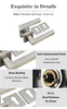 LH1093 Modern Stainless Steel Round Tubular Door Lever Handle on Round Rose