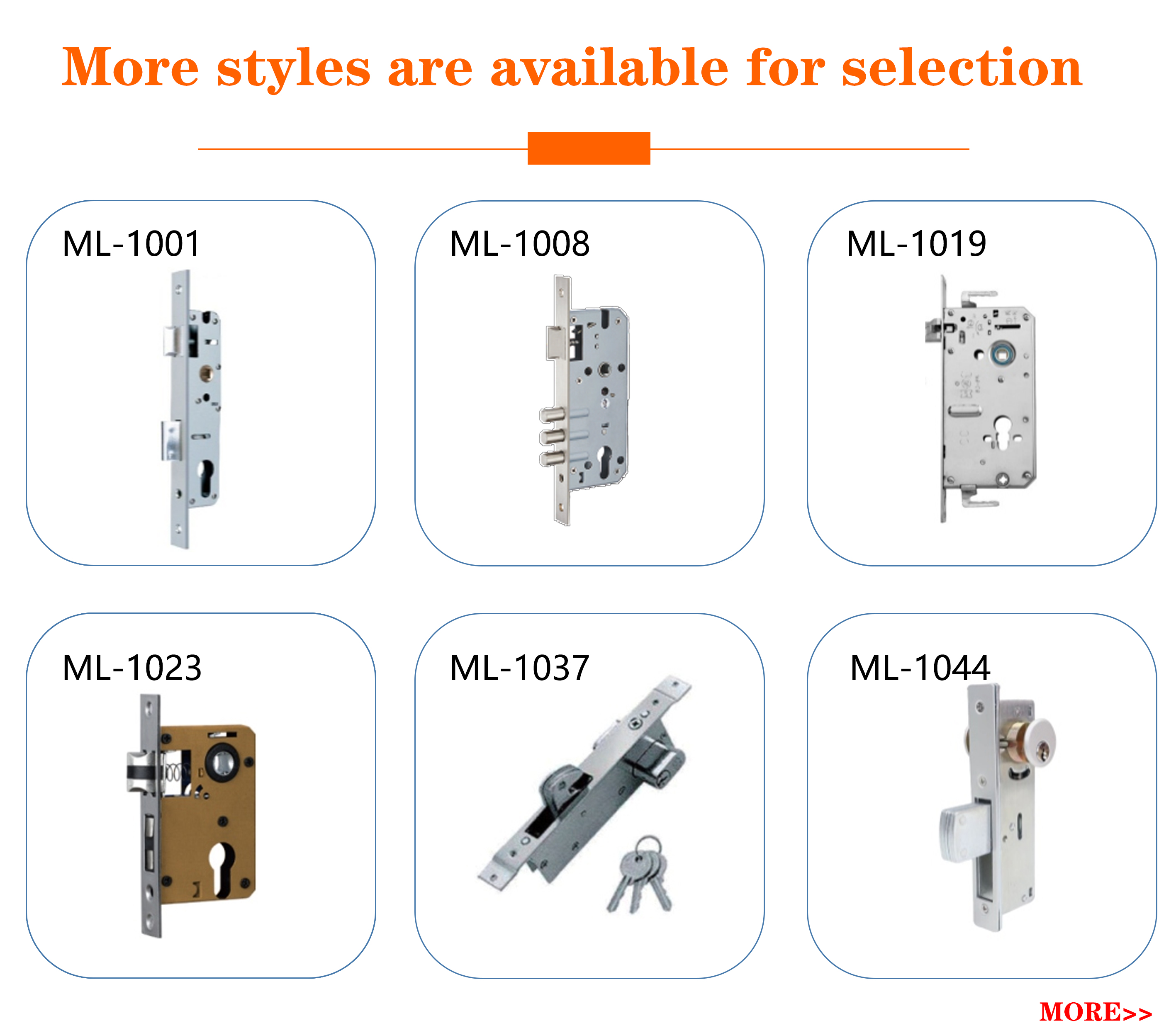 ML1054 Single Cylinder Mortise Deadbolt Lock for Entry Doors