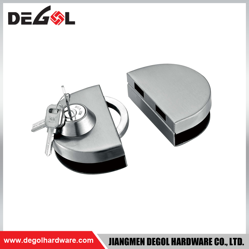 stainless steel glass door lock with keys for glass door