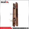 Classical sliding wooden door lock antique brass copper zinc alloy sliding door lock.