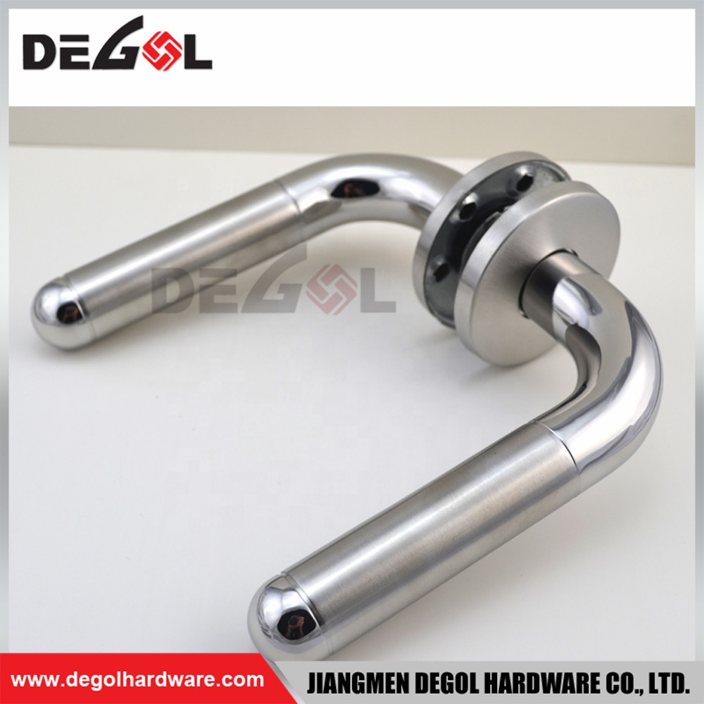 High quality simple modern style 19mm tube lever stainless steel lever door handle