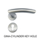 German style good quality stainless steel led light handle for Turschnalle