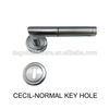 UK popular style stainless steel double sided wood door lever handle
